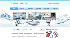 Desktop Screenshot of plumbingwebster.com